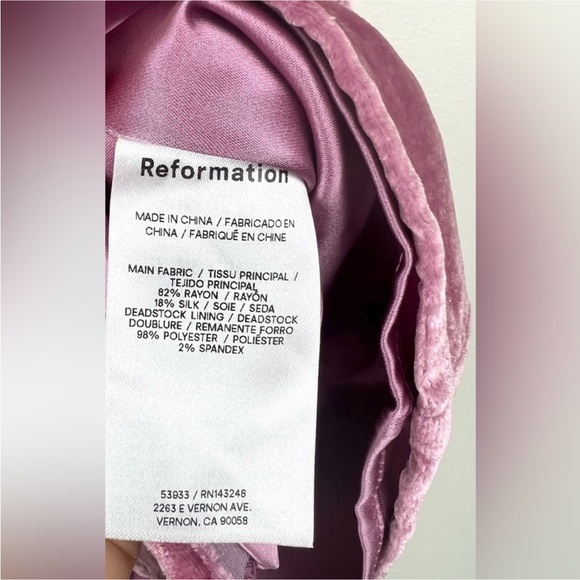 Reformation Desiree Velvet Rhinestone Top - Picture 11 of 16